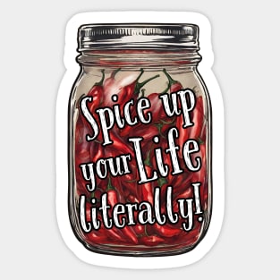 Dried Peppers Jar Sticker